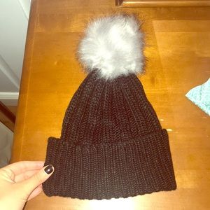 BCBG Pom Pom Beanie